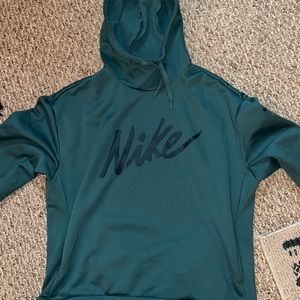 Teal Nike training hoodie